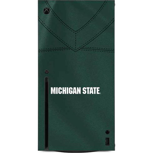 Michigan State University Green Jersey Xbox Series X Console Skin
