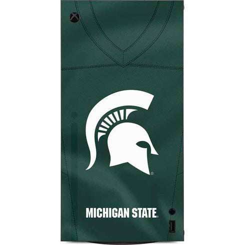 Michigan State University Green Jersey XBox Series X Digital Edition Console Skin
