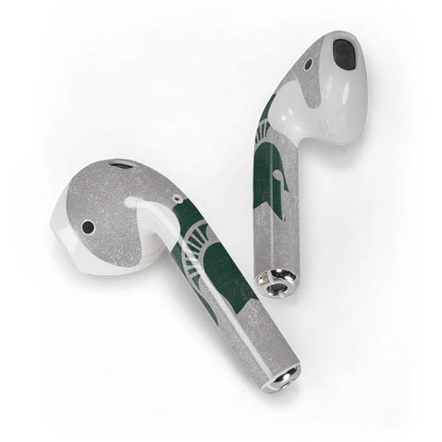 Michigan State University Grey Spartans Logo Apple AirPods Skin