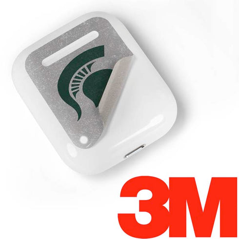 Michigan State University Grey Spartans Logo Apple AirPods Skin
