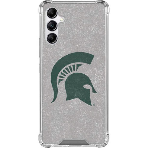 Michigan State University Grey Spartans Logo Gabb Phone 4 Clear Case