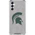 Michigan State University Grey Spartans Logo Gabb Phone 4 Clear Case