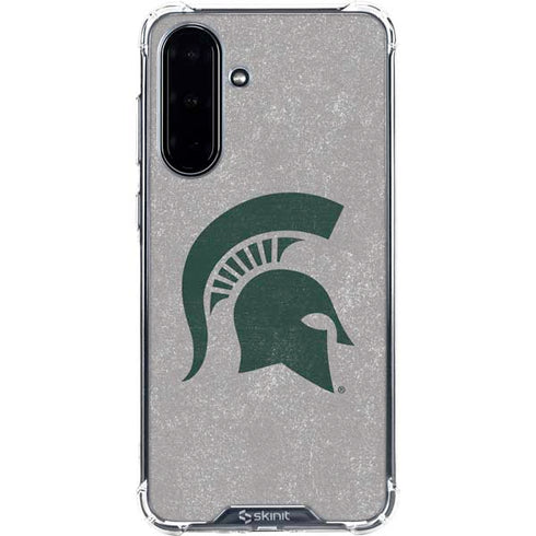 Michigan State University Grey Spartans Logo Galaxy A36 5G Clear Case