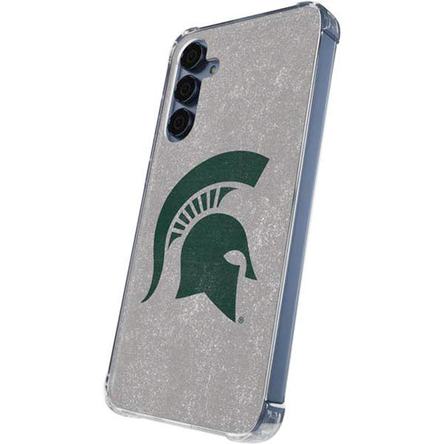 Michigan State University Grey Spartans Logo Galaxy A55 5G Clear Case