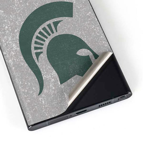 Michigan State University Grey Spartans Logo Galaxy Skins