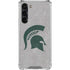 Michigan State University Grey Spartans Logo Galaxy S24 FE Clear Case