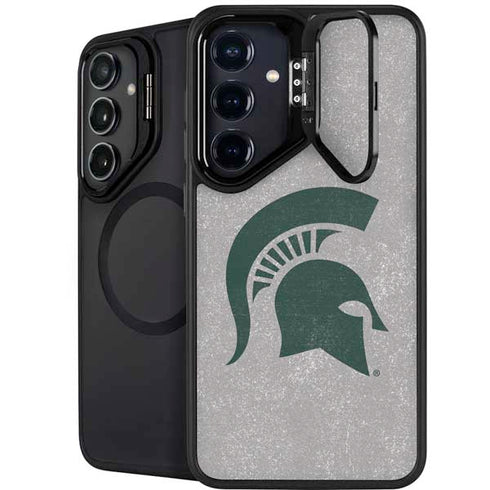 Michigan State University Grey Spartans Logo Galaxy S24 FE Kickstand Case