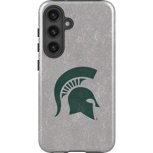 Michigan State University Grey Spartans Logo Galaxy S25 Impact Case
