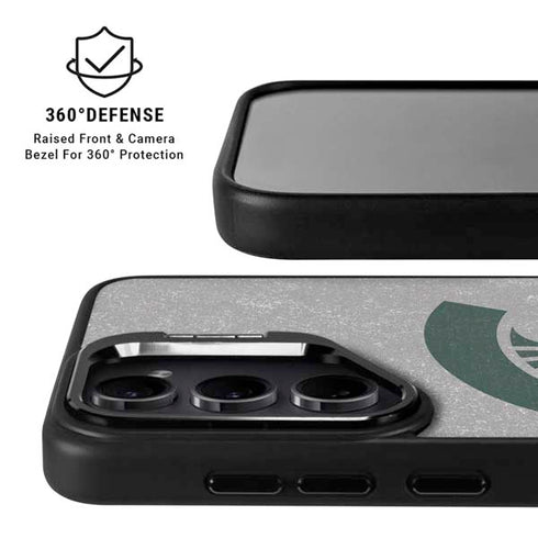 Michigan State University Grey Spartans Logo Galaxy S24 Plus Kickstand Case