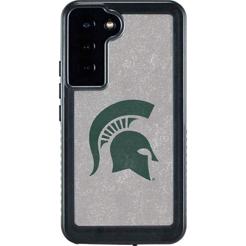 Michigan State University Grey Spartans Logo Galaxy S24 Plus Waterproof Case