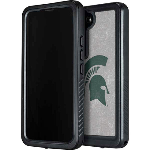 Michigan State University Grey Spartans Logo Galaxy S24 Plus Waterproof Case