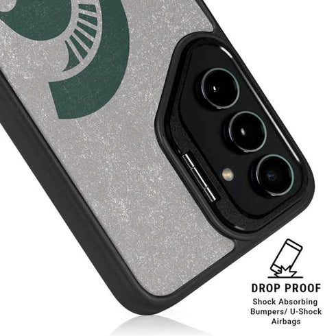 Michigan State University Grey Spartans Logo Galaxy S25 Ultra Kickstand Case