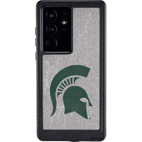 Michigan State University Grey Spartans Logo Galaxy S24 Ultra Waterproof Case