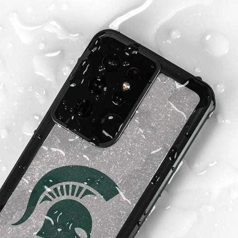 Michigan State University Grey Spartans Logo Galaxy S24 Ultra Waterproof Case