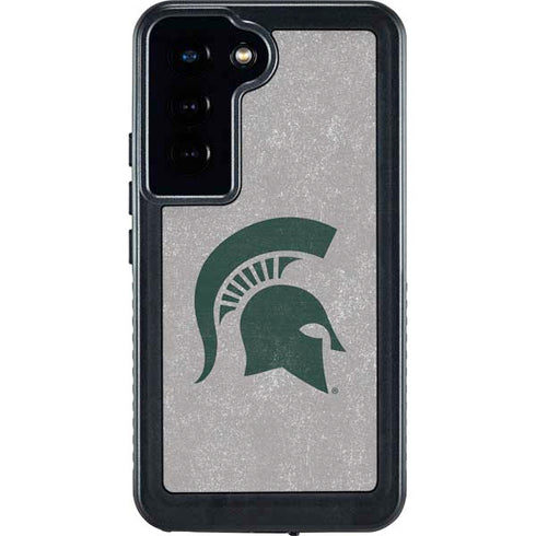 Michigan State University Grey Spartans Logo Galaxy S24 Waterproof Case