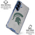 Michigan State University Grey Spartans Logo Galaxy S25 Clear Case