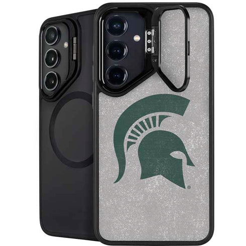 Michigan State University Grey Spartans Logo Galaxy S26 Kickstand Case
