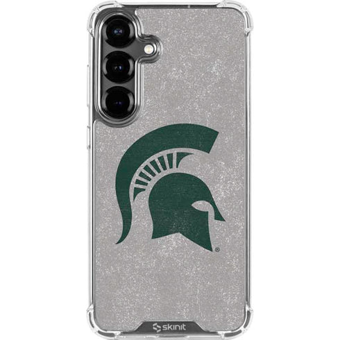 Michigan State University Grey Spartans Logo Galaxy S26 Plus Clear Case