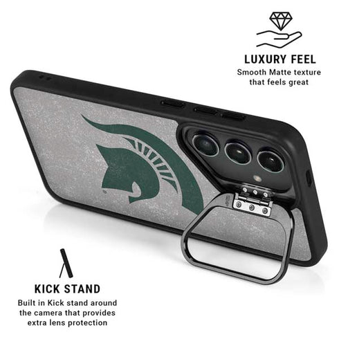 Michigan State University Grey Spartans Logo Galaxy S26 Ultra Kickstand Case