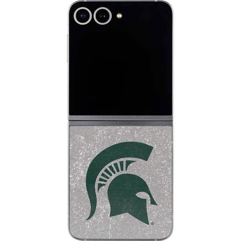 Michigan State University Grey Spartans Logo Galaxy Z Flip6 Skin