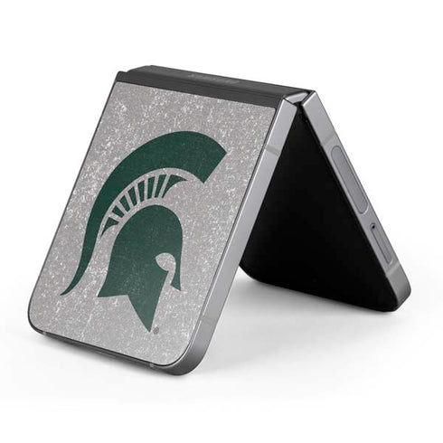 Michigan State University Grey Spartans Logo Galaxy Z Flip6 Skin