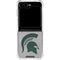 Michigan State University Grey Spartans Logo Galaxy Z Flip6 Clear Case