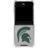 Michigan State University Grey Spartans Logo Galaxy Z Flip6 Clear Case