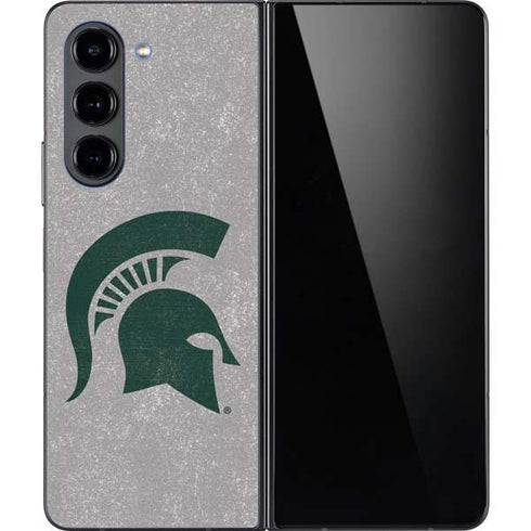 Michigan State University Grey Spartans Logo Galaxy Z Fold5 5G Skin
