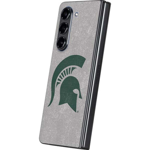 Michigan State University Grey Spartans Logo Galaxy Z Fold5 5G Skin