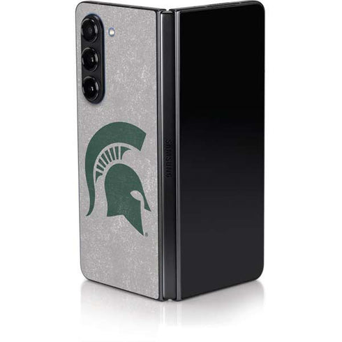 Michigan State University Grey Spartans Logo Galaxy Z Fold5 5G Skin
