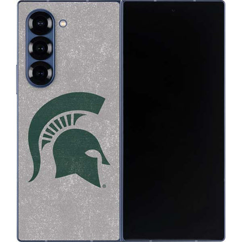 Michigan State University Grey Spartans Logo Galaxy Z Fold6 Skin