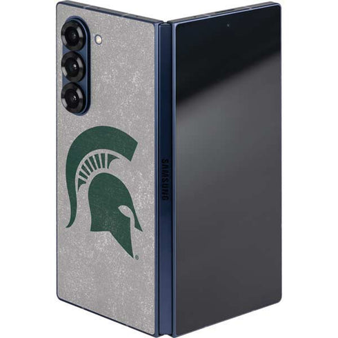 Michigan State University Grey Spartans Logo Galaxy Z Fold6 Skin