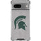 Michigan State University Grey Spartans Logo Google Pixel 8a Clear Case