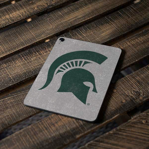 Michigan State University Grey Spartans Logo Apple iPad Pro Skin