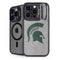 Michigan State University Grey Spartans Logo iPhone 14 Pro Kickstand Case