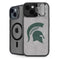 Michigan State University Grey Spartans Logo iPhone 15 Plus Kickstand Case