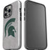 Michigan State University Grey Spartans Logo iPhone 15 Pro Impact Case