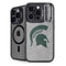 Michigan State University Grey Spartans Logo iPhone 15 Pro Max Kickstand Case