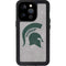Michigan State University Grey Spartans Logo iPhone 15 Pro Waterproof Case