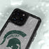 Michigan State University Grey Spartans Logo iPhone 15 Pro Waterproof Case