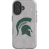 Michigan State University Grey Spartans Logo iPhone 16 Impact Case