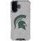 Michigan State University Grey Spartans Logo iPhone 16 Plus Clear Case