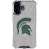 Michigan State University Grey Spartans Logo iPhone 16 Plus Clear Case