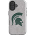 Michigan State University Grey Spartans Logo iPhone 16 Plus Impact Case