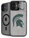Michigan State University Grey Spartans Logo iPhone 16 Plus Kickstand Case