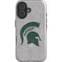 Michigan State University Grey Spartans Logo iPhone 16 Plus Magsafe Impact Case