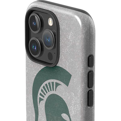 Michigan State University Grey Spartans Logo iPhone 16 Pro Impact Case