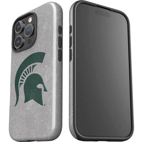 Michigan State University Grey Spartans Logo iPhone 16 Pro Impact Case