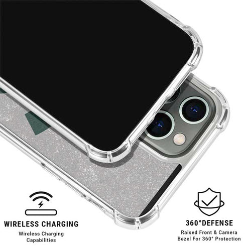 Michigan State University Grey Spartans Logo iPhone 16 Pro Max Clear Case