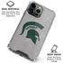 Michigan State University Grey Spartans Logo iPhone 16 Pro Max Clear Case